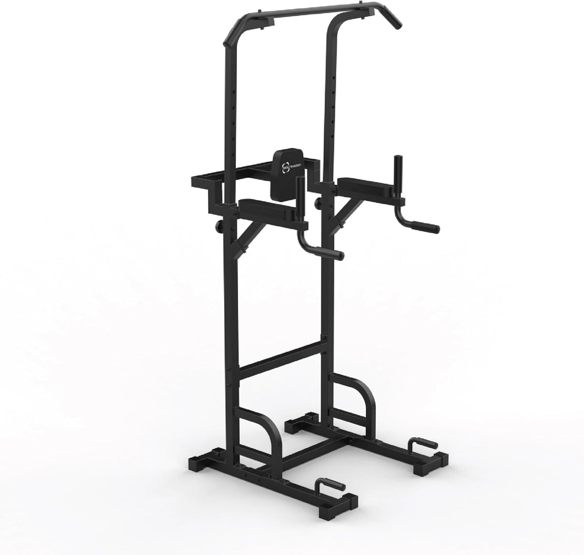 Torre di Potenza Body Revolution in metallo nero, struttura robusta con maniglie ergonomiche per esercizi di sollevamento e trazioni