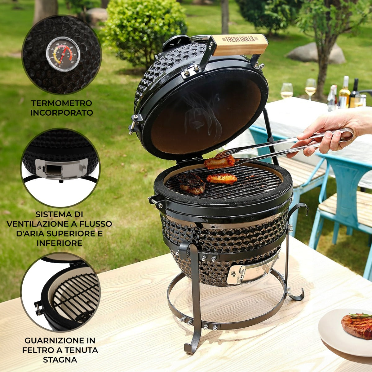 Forno Kamado BBQ 33cm - Fresh Grills