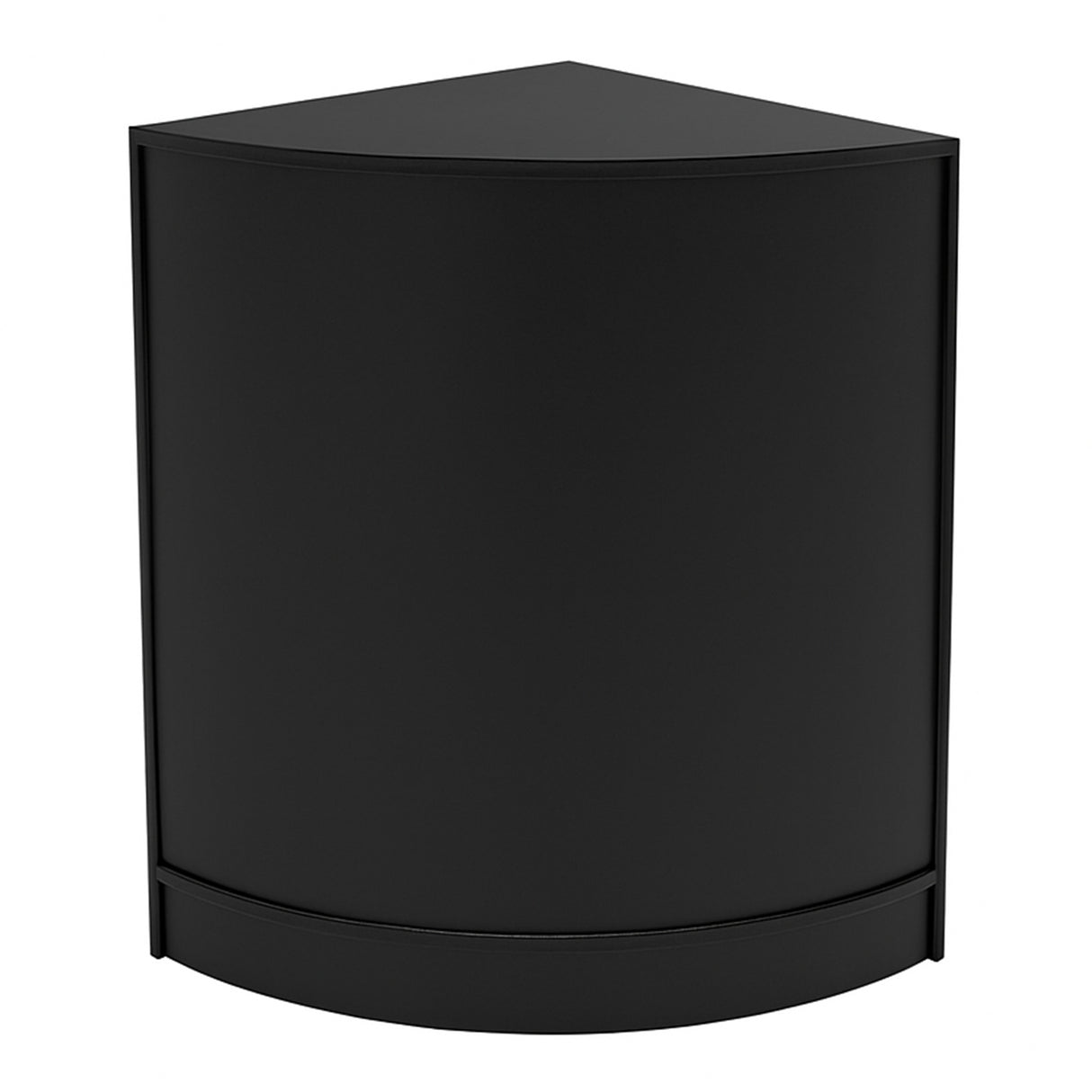 Set banconi LED Aries in nero, design angolare elegante con finitura liscia e moderna, ideale per spazi contemporanei