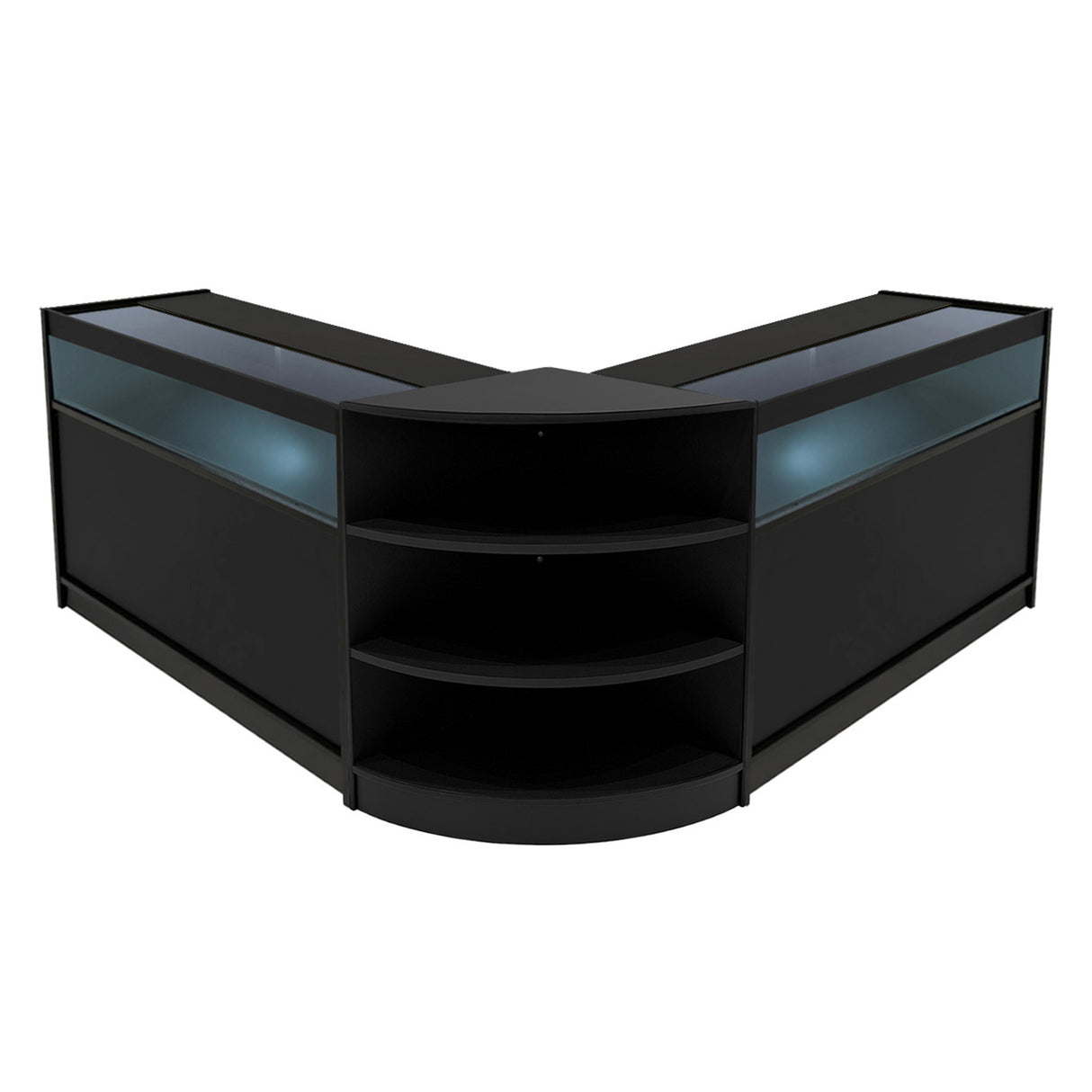 Set Bancone Theseus LED con LM60 + 2 x B1200 - Nero