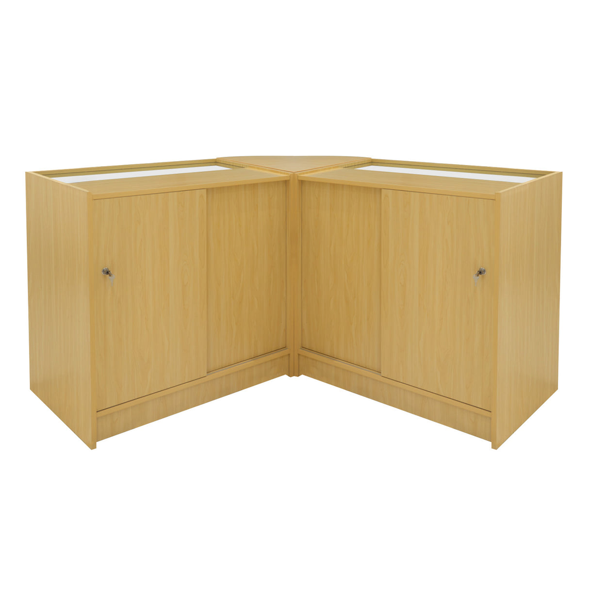 Set Banconi Iris con LED B900 (x2) & Angolo CM60 - Acero