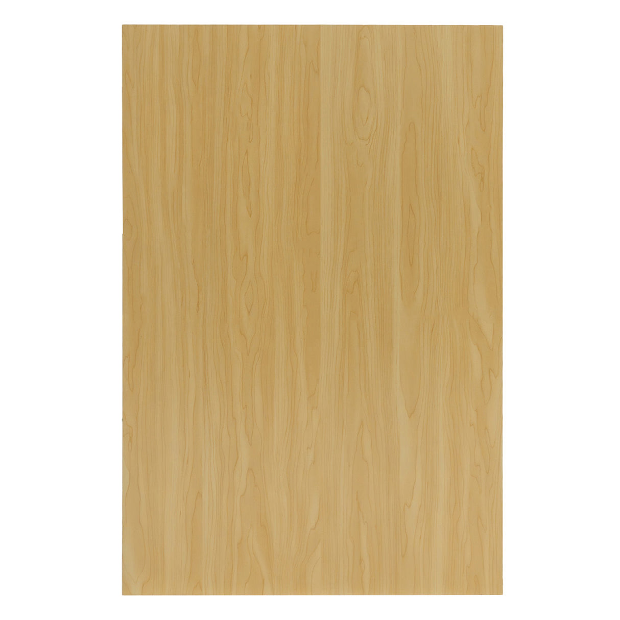 Piano in legno d'acero chiaro con venature naturali, superficie liscia e lucida, ideale per banconi da negozio moderni e luminosi