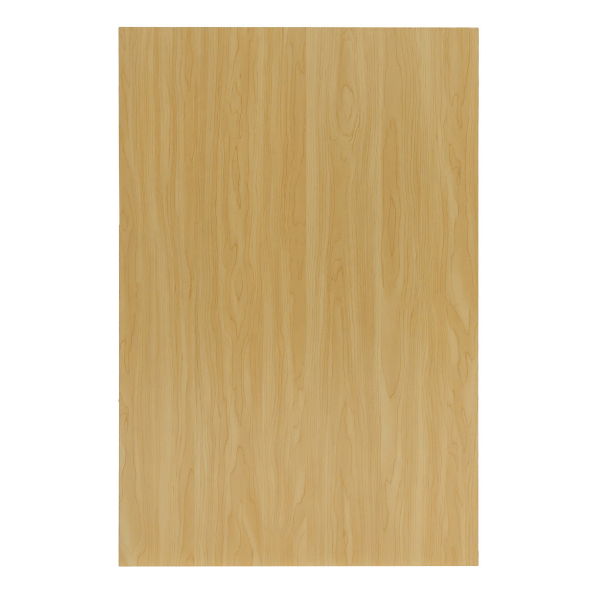Piano in legno d'acero chiaro, con venature naturali, superficie liscia e lucida, ideale per banconi con illuminazione LED