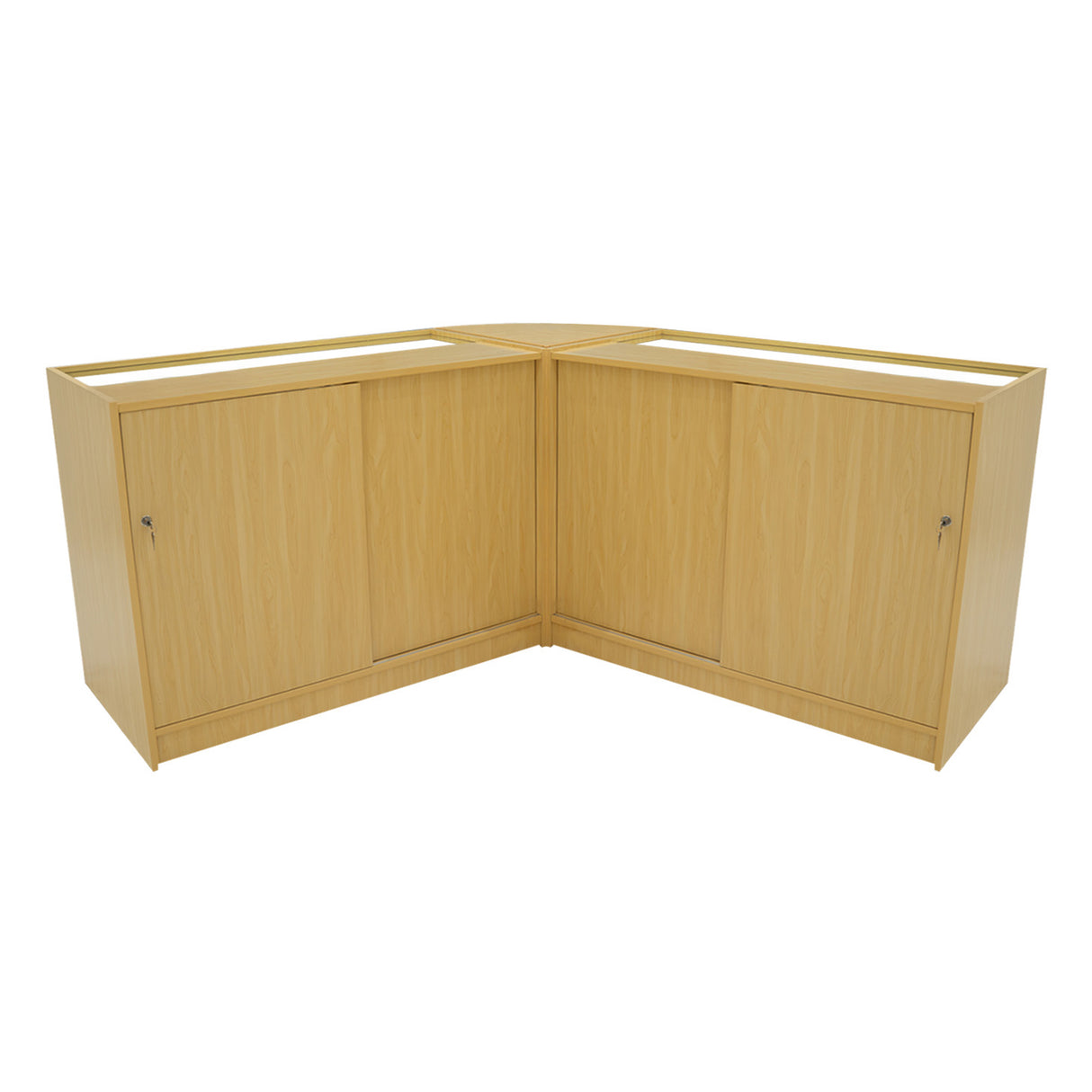 Set Bancone Negozio Apollo LED con 2x K1200 + Angolare LM60 - Acero