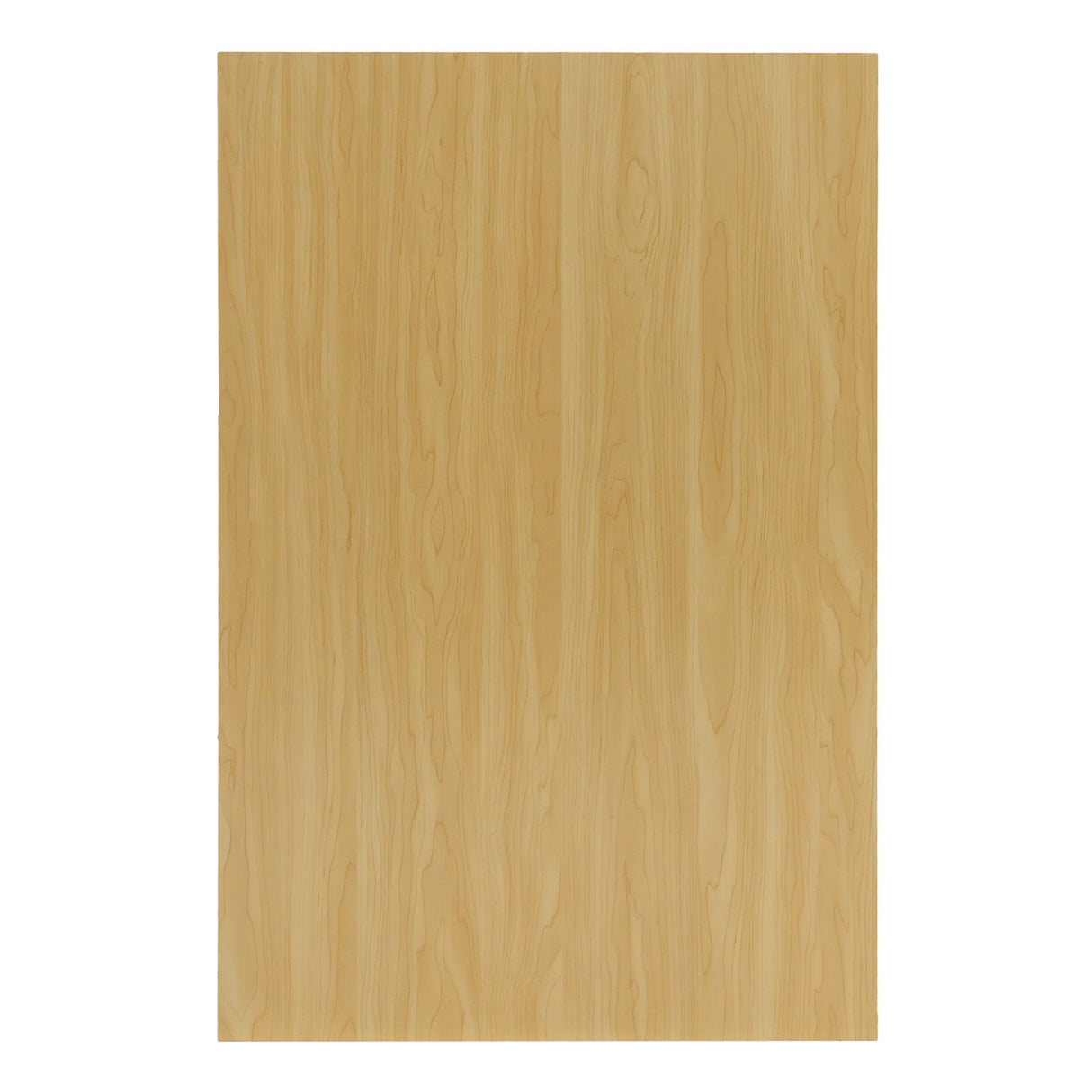 Piano in legno d'acero chiaro con venature naturali, superficie liscia e lucida, ideale per banconi negozio e arredamento moderno