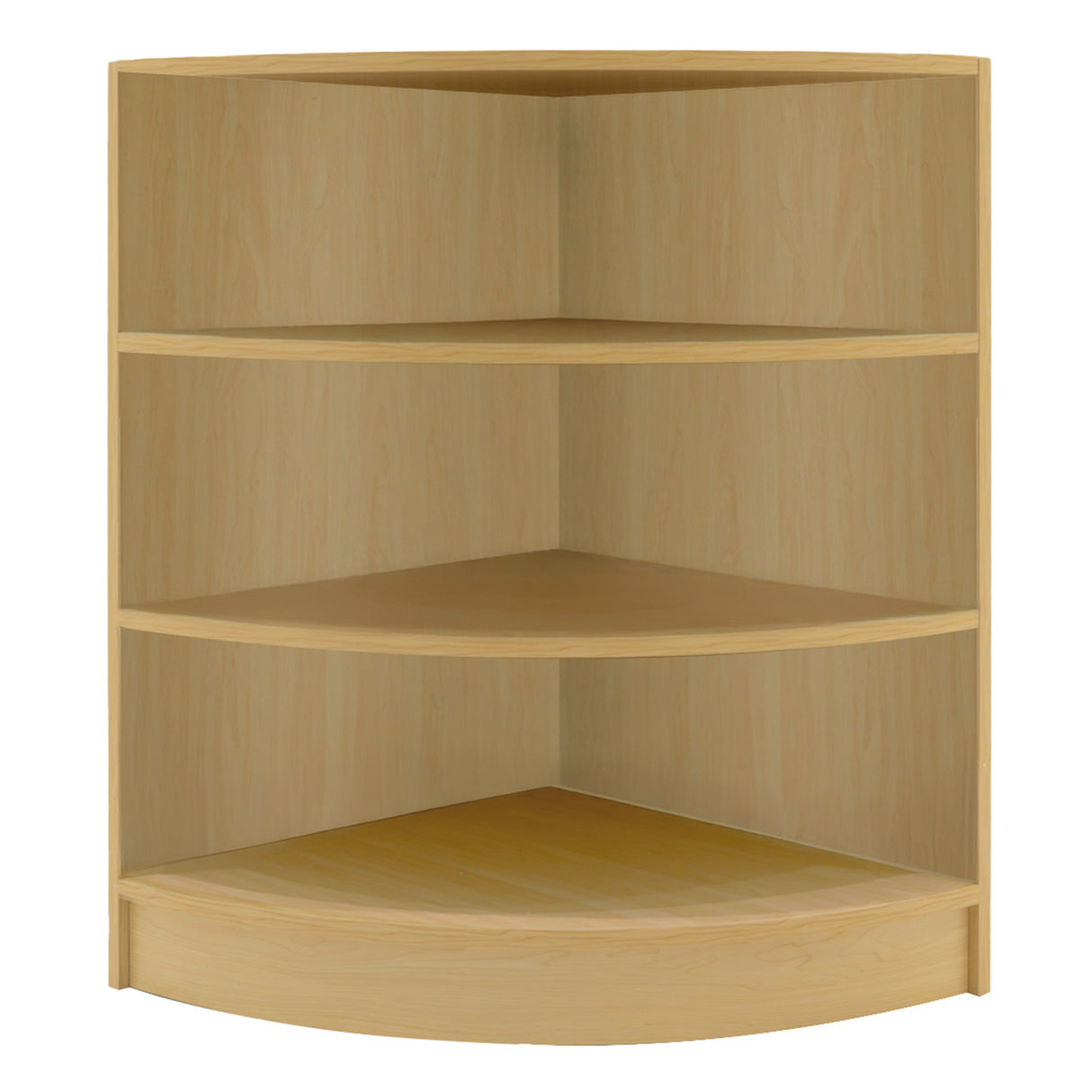Set banconi da negozio Andromeda in legno d'acero chiaro, con ripiani angolari e finitura liscia, ideale per esposizione prodotti