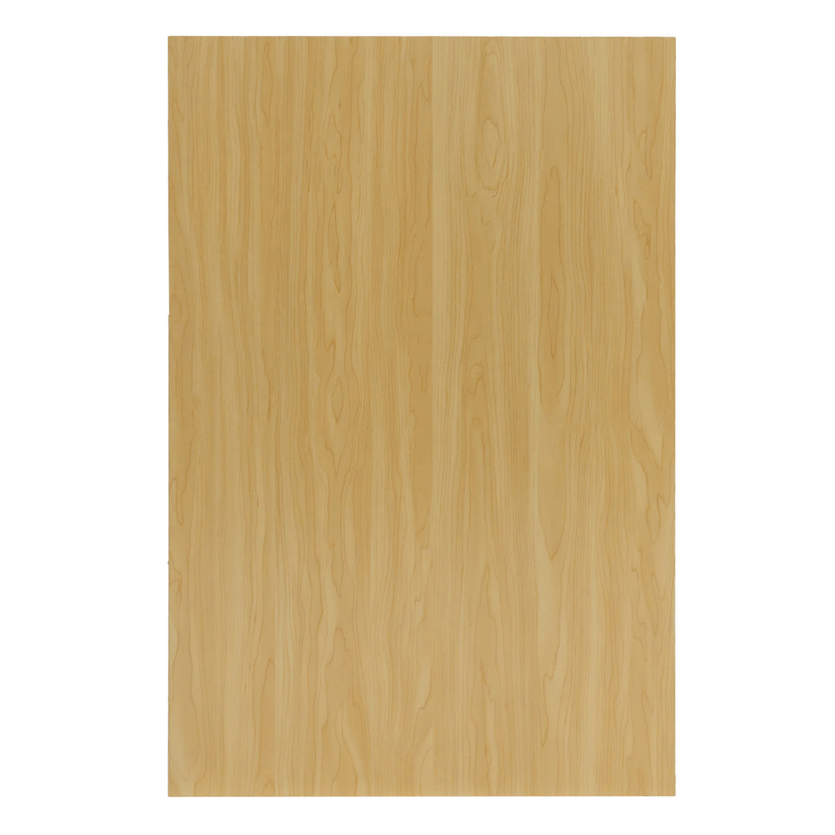 Piano in legno d'acero chiaro con venature naturali, superficie liscia e lucida, ideale per banconi LED Demeter K1500, B1500 e LM60