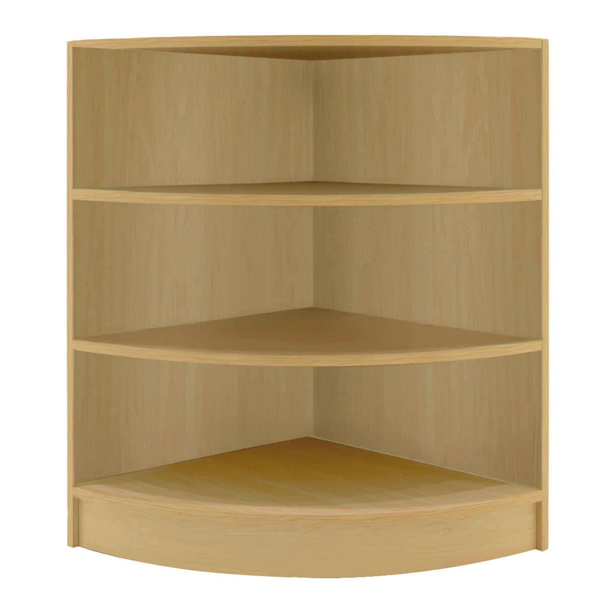 Set banconi negozio Calliope in legno d'acero chiaro, con ripiani angolari lisci e finitura naturale, ideale per esposizione prodotti