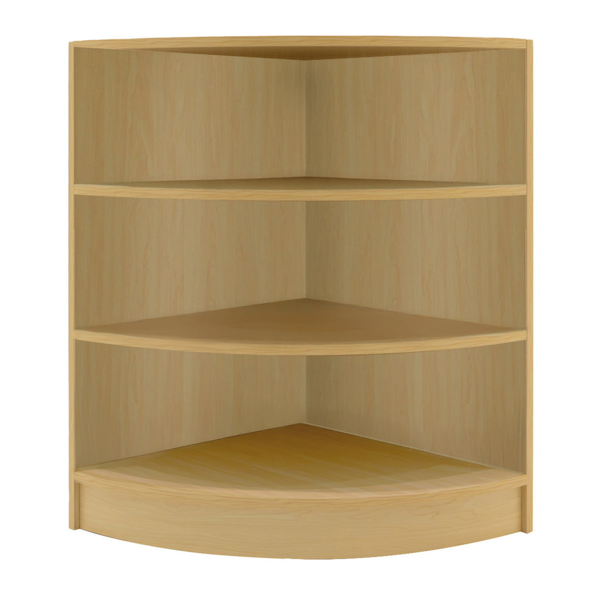 Set banconi angolari in legno d'acero con finitura liscia, dotati di illuminazione LED, design moderno e funzionale per spazi commerciali