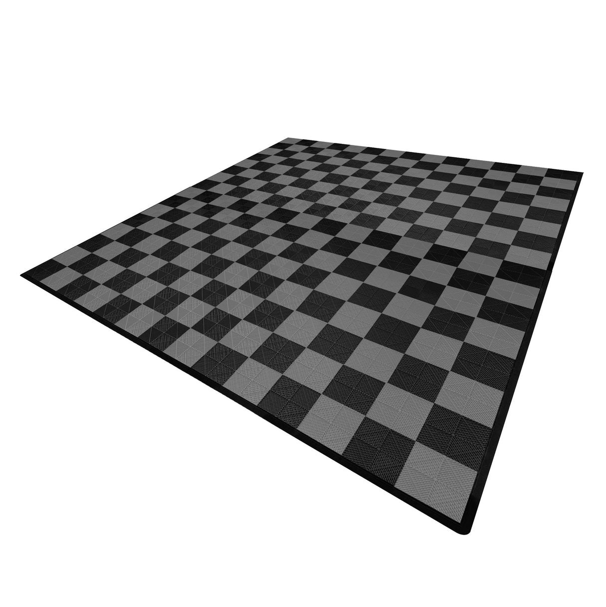 Piastrelle Ventilate 6m x 6m Per Garage e Officine, Antiscivolo - 120 Nere 120 Grigie