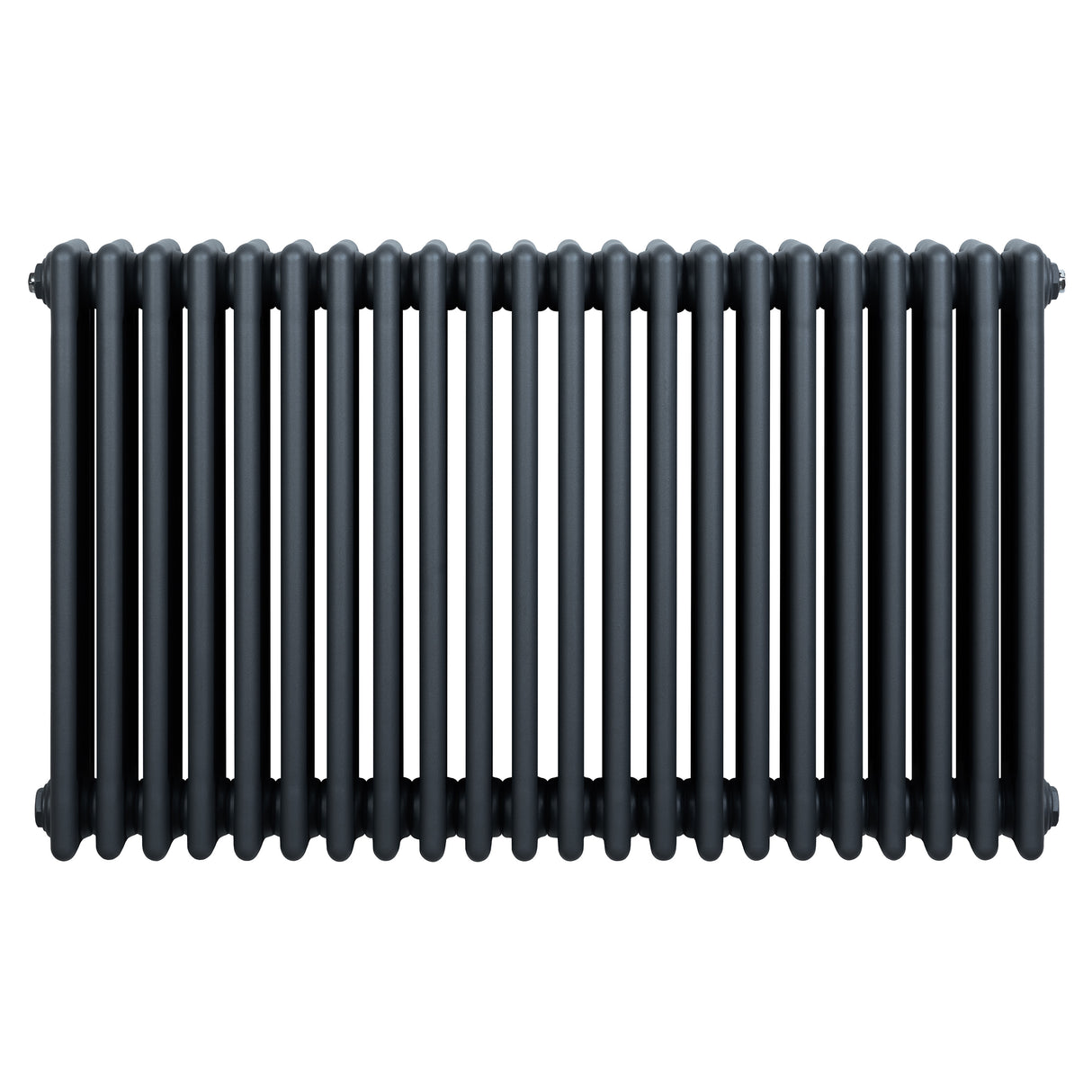 Radiatore tradizionale orizzontale a 4 colonne, 600 x 1010 mm, finitura antracite opaca, design elegante e linee pulite