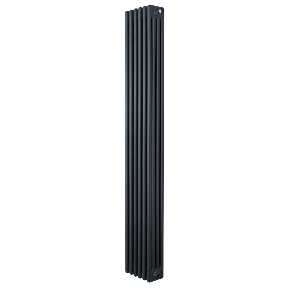 Radiatore tradizionale verticale a 4 colonne, finitura antracite, dimensioni 1800 x 290 mm, design elegante e moderno
