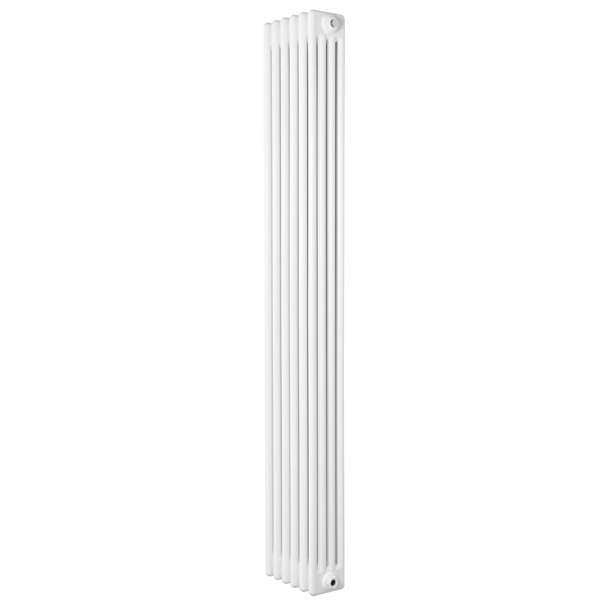 Radiatore tradizionale verticale a 4 colonne, 1800 x 290 mm, finitura bianca liscia e design elegante per riscaldamento efficiente
