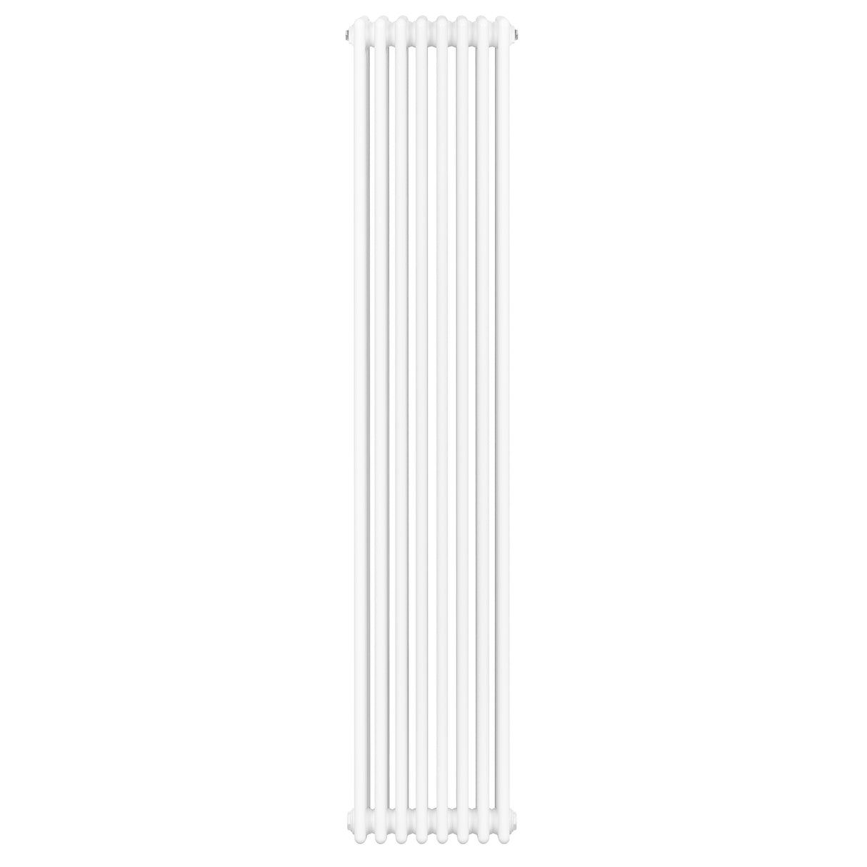 Radiatore tradizionale verticale a 4 colonne, 1800 x 380 mm, finitura bianca lucida, design elegante e minimalista per interni moderni