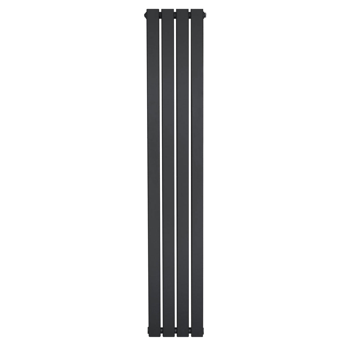 Radiatore verticale a colonna singola, finitura antracite, design moderno con linee pulite e superficie liscia, dimensioni 1600 x 280 mm