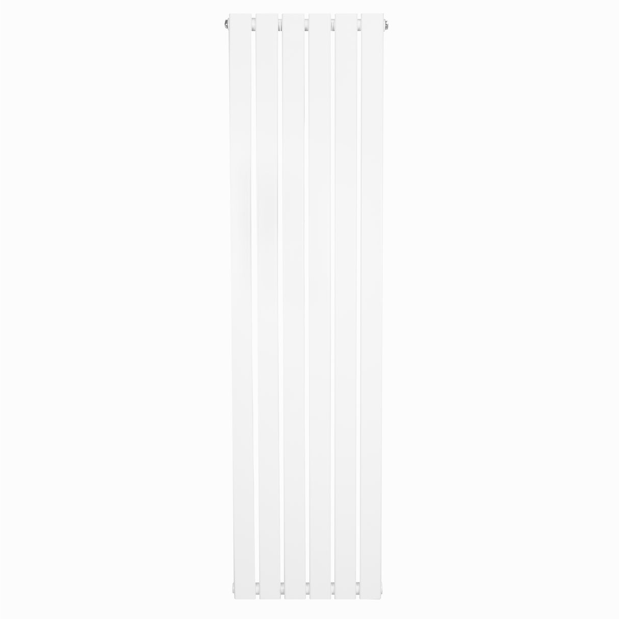Radiatore piatto a colonna singola verticale, 1600 x 420 mm, finitura bianca lucida, design elegante e moderno, ideale per riscaldare ambienti