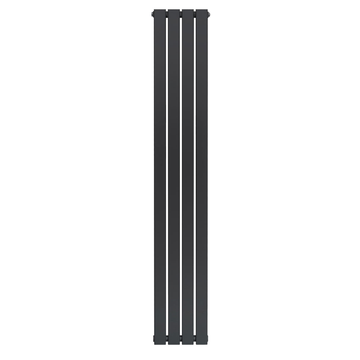 Radiatore piatto a colonna singola verticale, 1800 x 280 mm, finitura antracite, design elegante e moderno con linee pulite