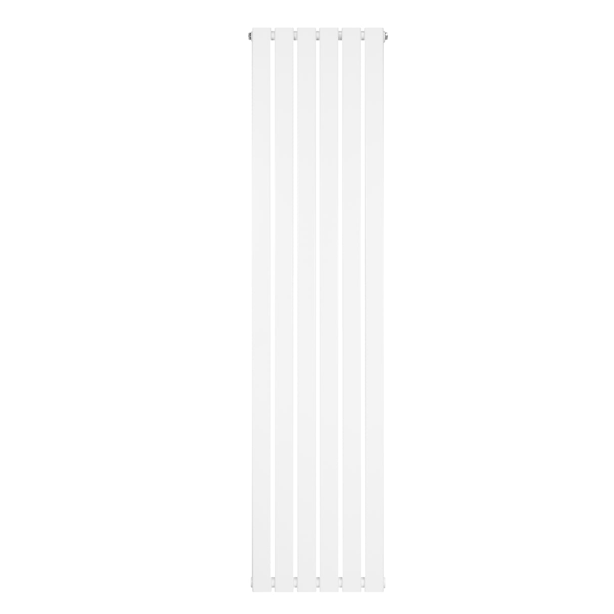Radiatore piatto a colonna singola verticale, 1800 x 420 mm, finitura bianca lucida, design elegante e moderno, ideale per ambienti contemporanei