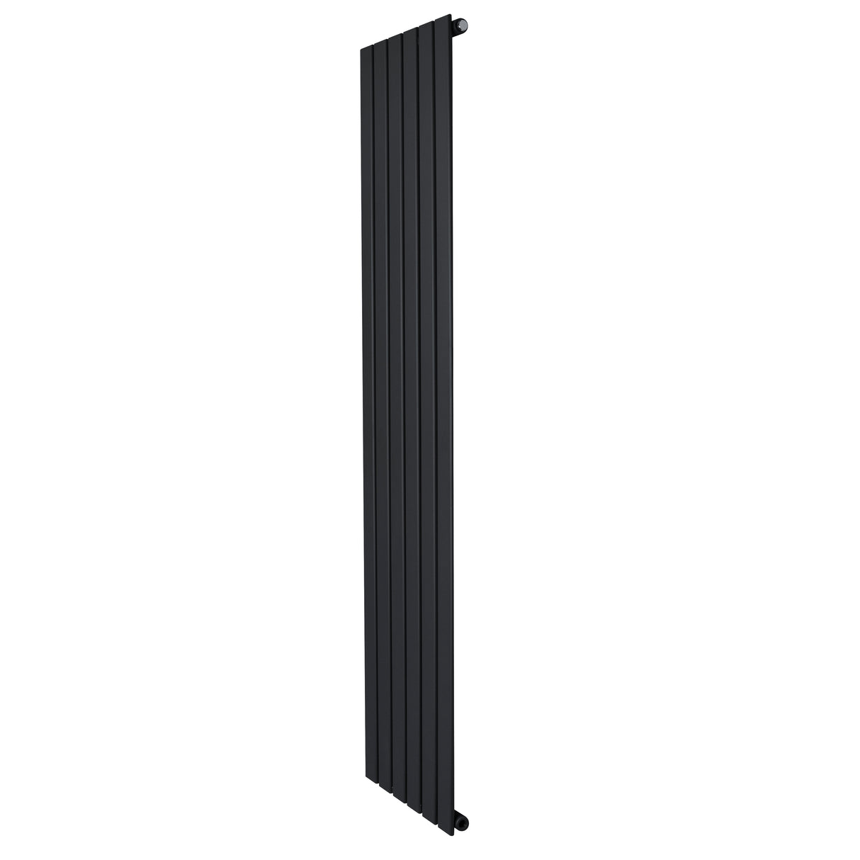 Radiatore verticale a colonna singola, 1800 x 420 mm, finitura nera opaca, design elegante e lineare, ideale per spazi moderni