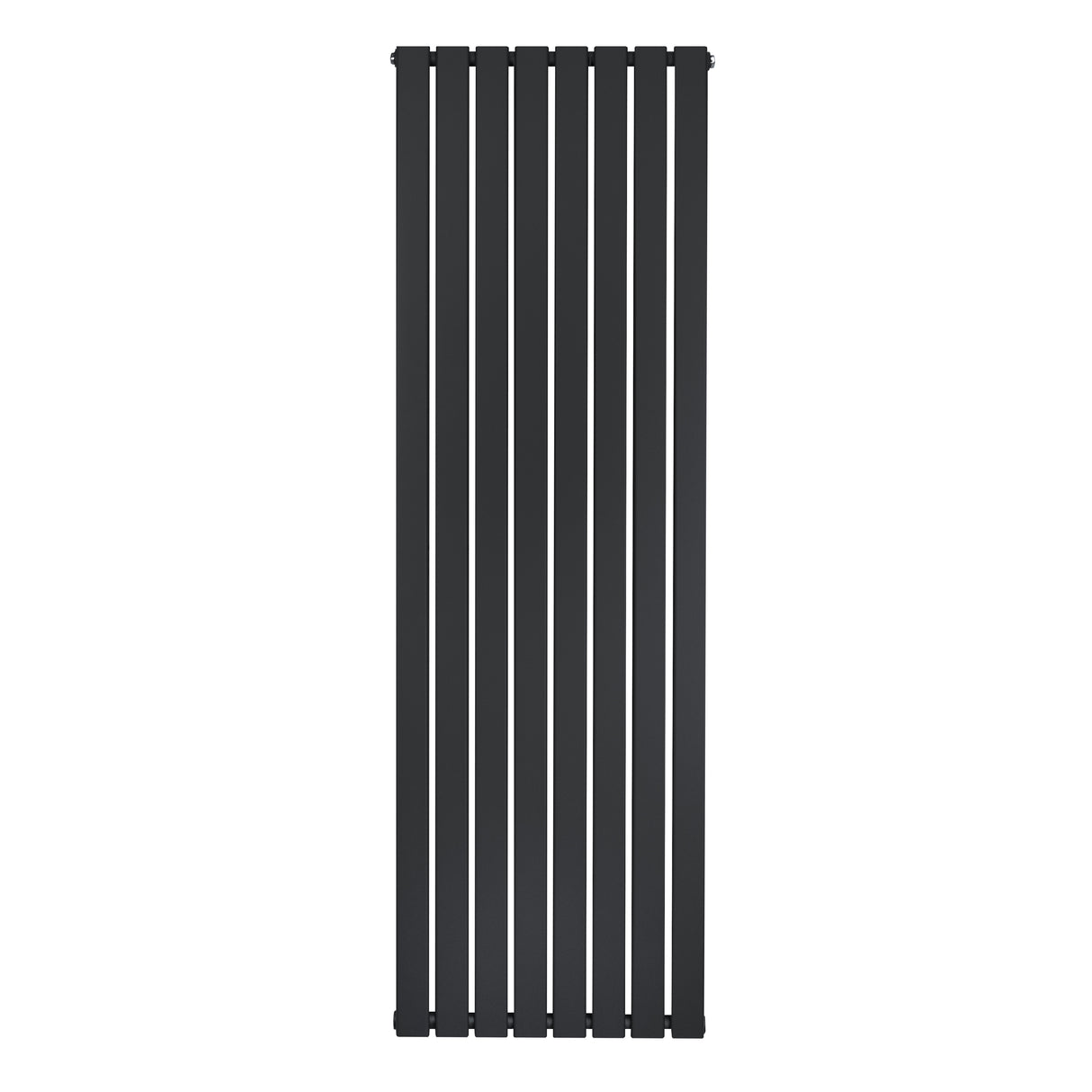 Radiatore verticale a colonna singola, 1800 x 560 mm, finitura nera opaca, design elegante e lineare, ideale per spazi moderni