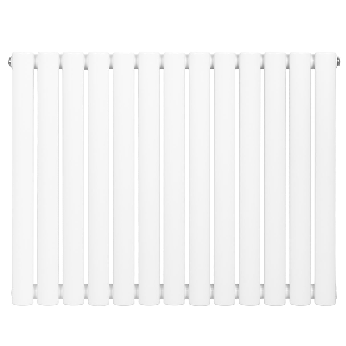 Radiatore Ovale a Colonna Singola Orizzontale 600 x 780 mm Bianco