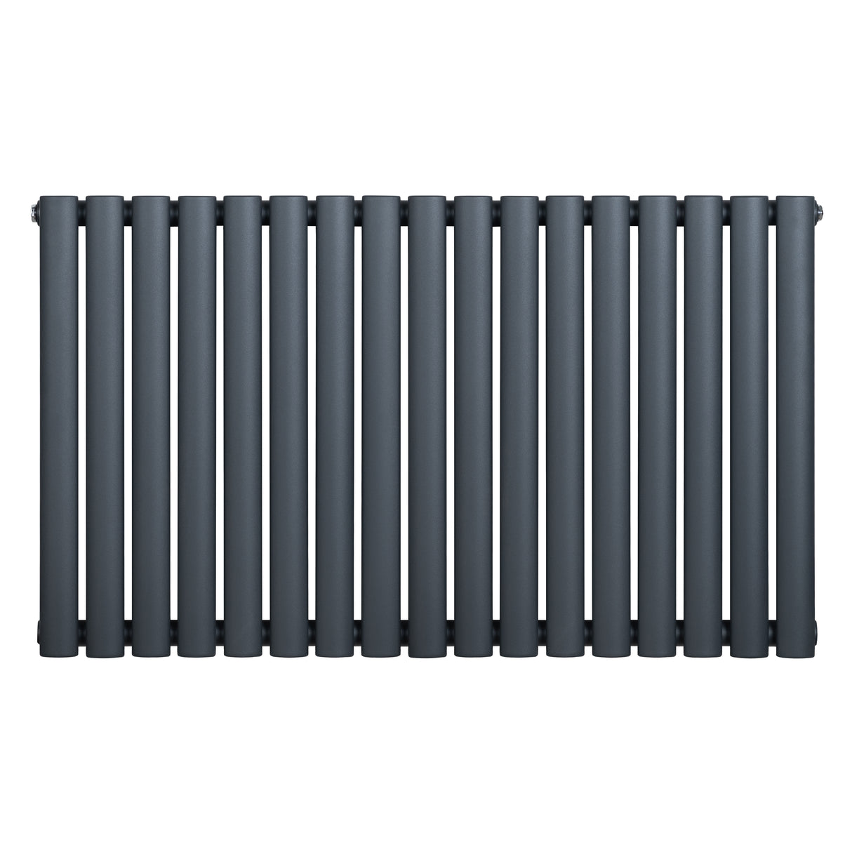 Radiatore Ovale a Colonna Singola Orizzontale 600 x 1020 mm Antracite