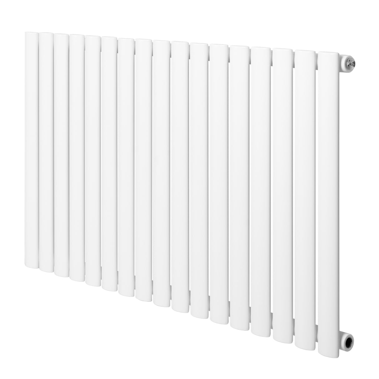 Radiatore Ovale a Colonna Singola Orizzontale 600 x 1020 mm Bianco