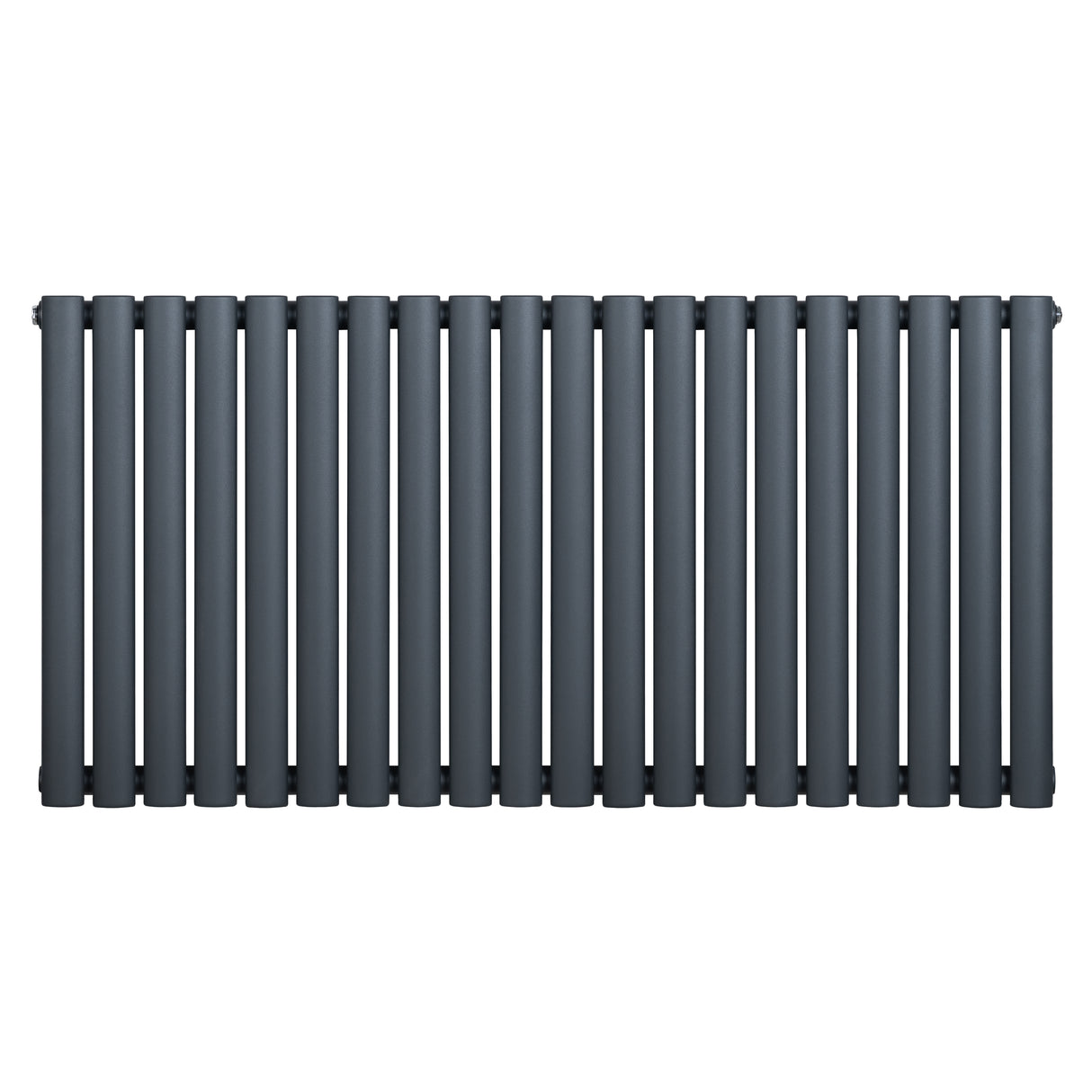 Radiatore Ovale a Colonna Singola Orizzontale 600 x 1200 mm Antracite