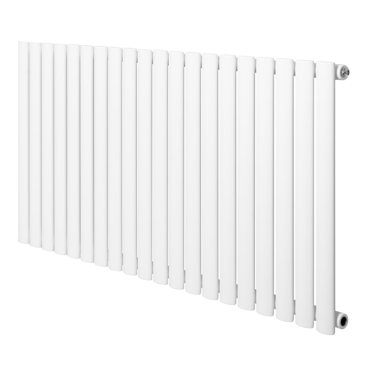 Radiatore Ovale a Colonna Singola Orizzontale 600 x 1200 mm Bianco