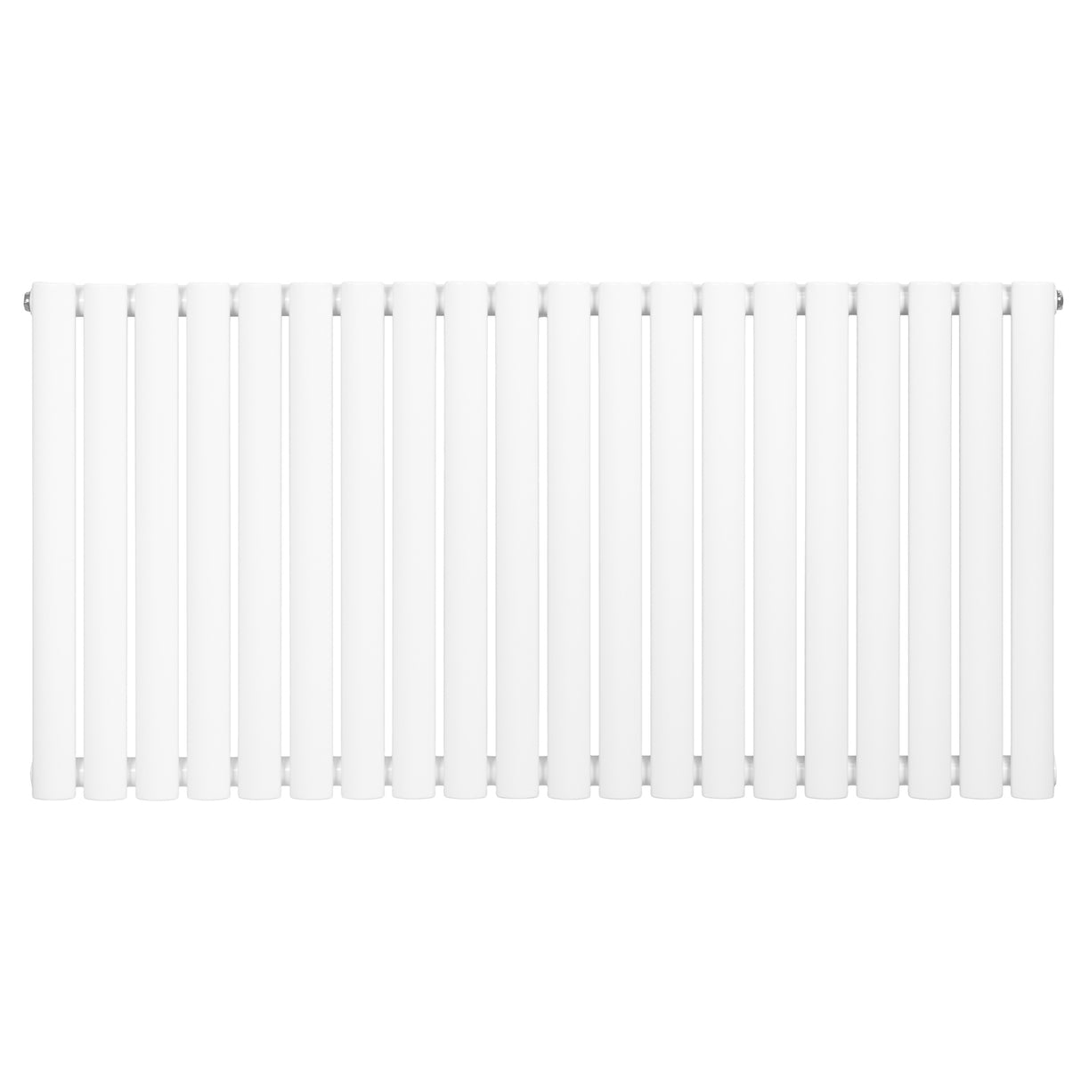 Radiatore Ovale a Colonna Singola Orizzontale 600 x 1200 mm Bianco