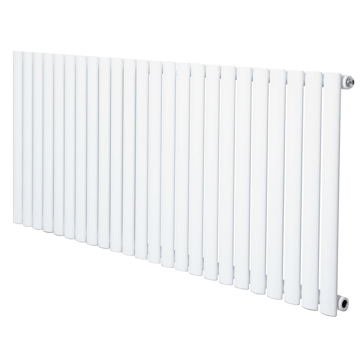 Radiatore Ovale a Colonna Singola Orizzontale 600 x 1440 mm Bianco
