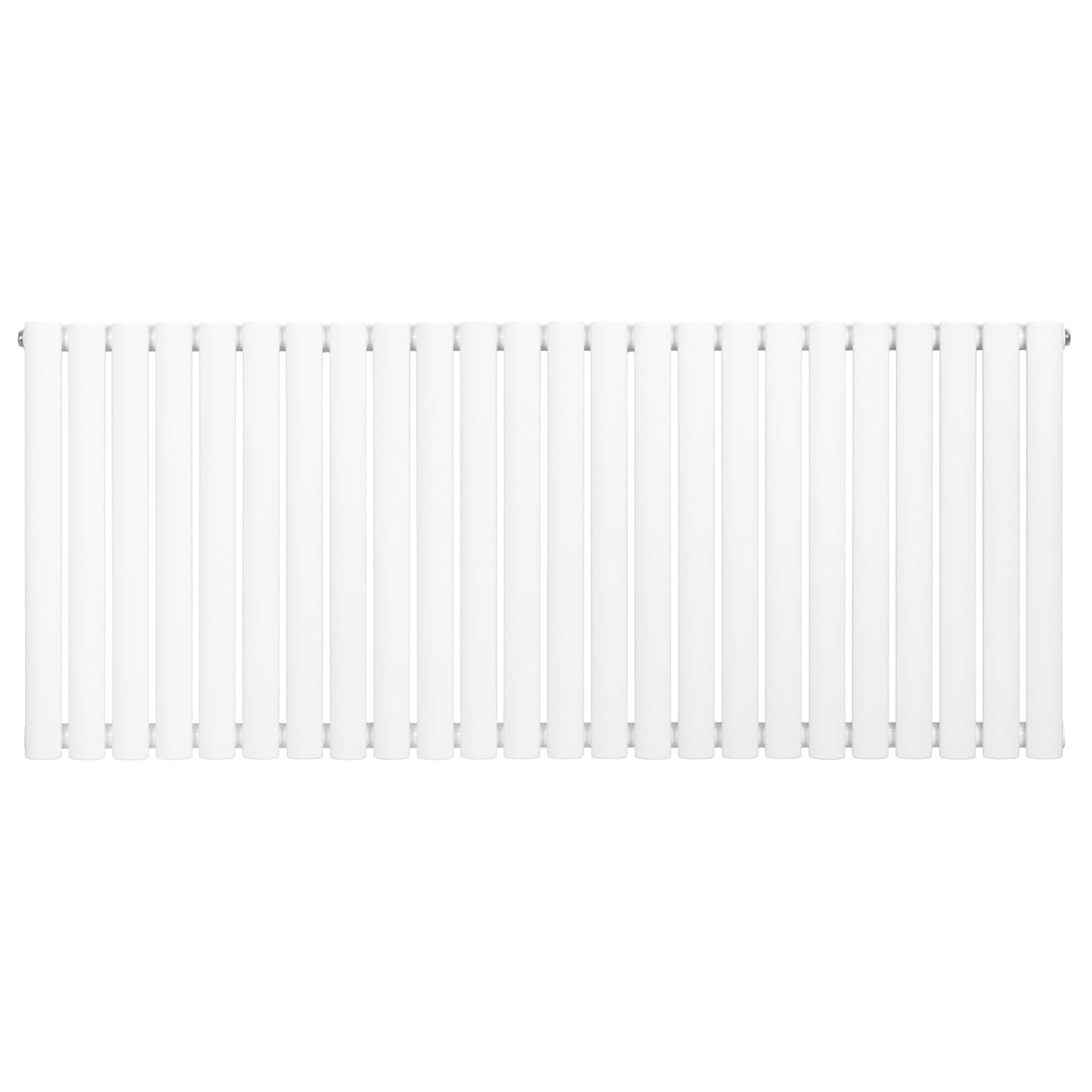 Radiatore Ovale a Colonna Singola Orizzontale 600 x 1440 mm Bianco