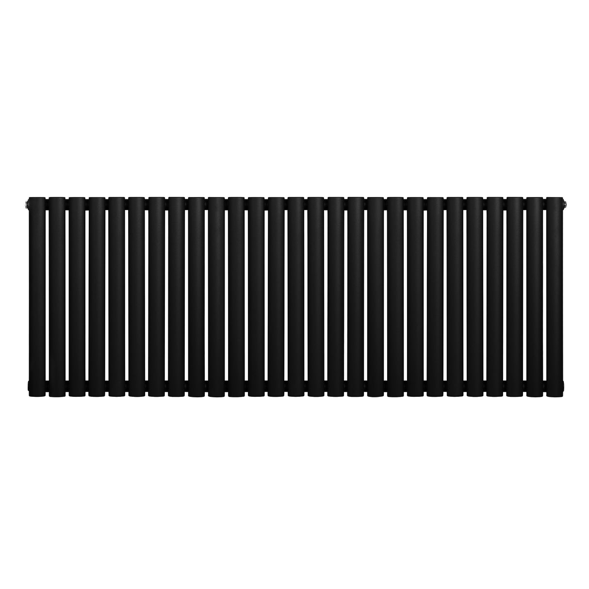 Radiatore Ovale a Colonna Singola Orizzontale 600 x 1620 mm Nero