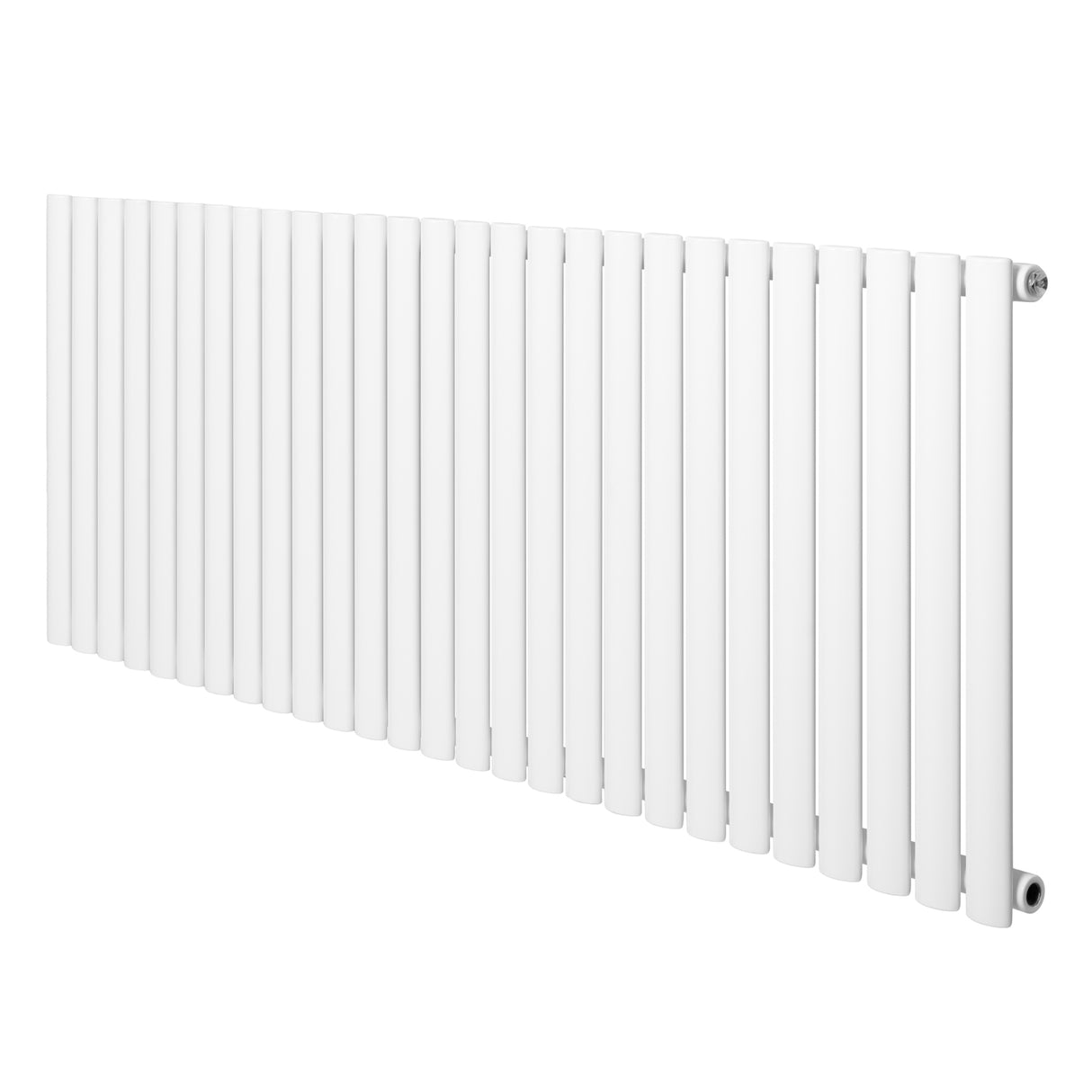 Radiatore Ovale a Colonna Singola Orizzontale 600 x 1620 mm Bianco