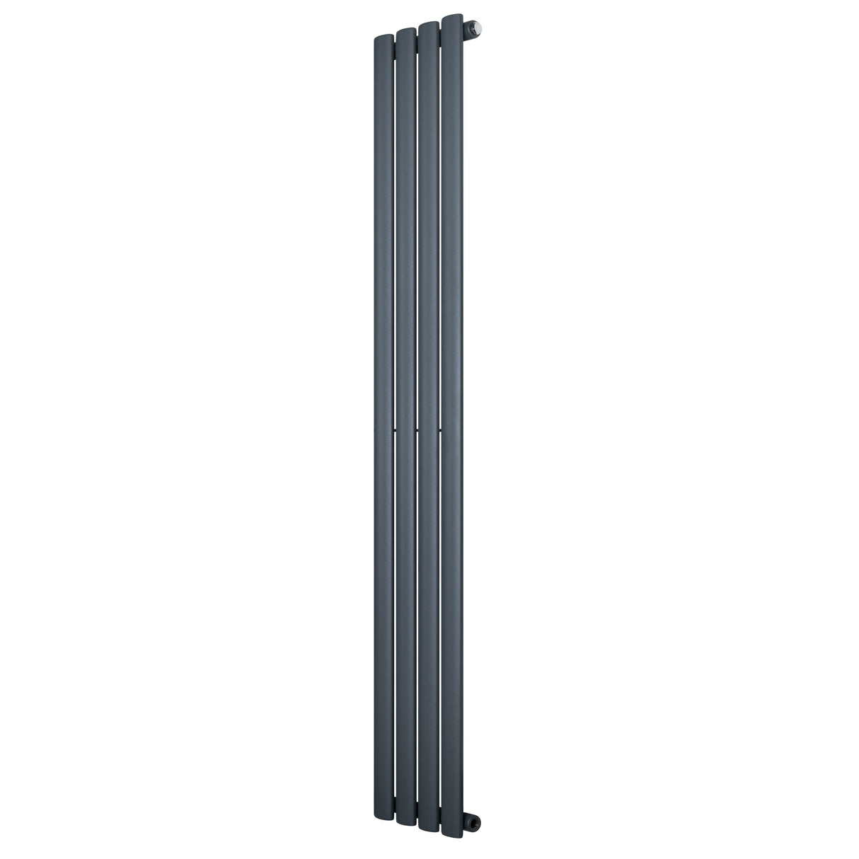 Radiatore Ovale a Colonna Singola Verticale 1600 x 240 mm Antracite
