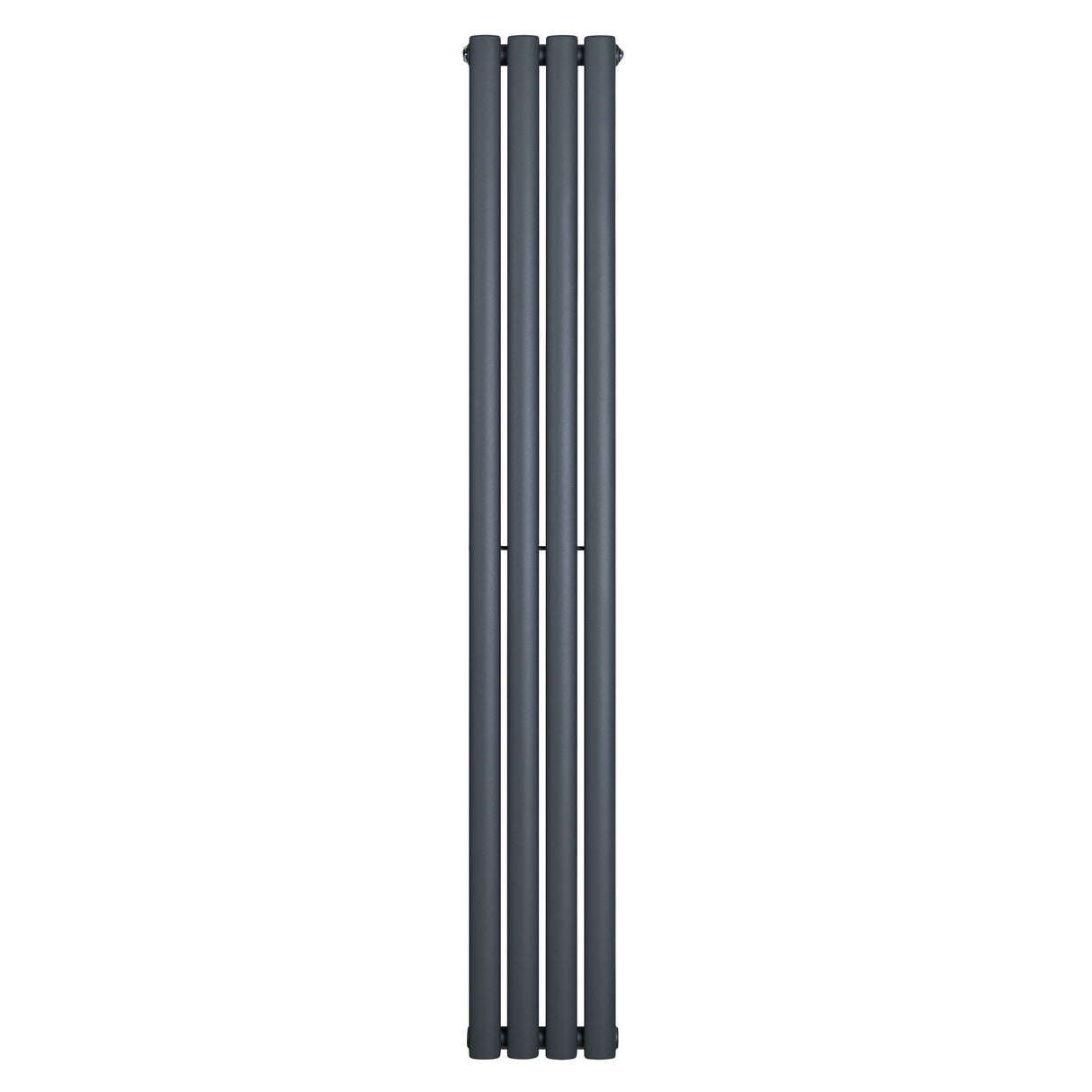 Radiatore Ovale a Colonna Singola Verticale 1600 x 240 mm Antracite