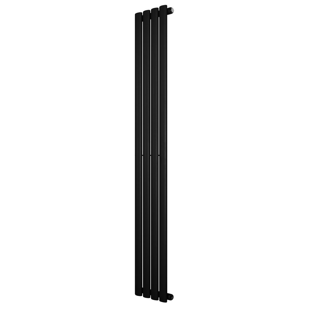 Radiatore Ovale a Colonna Singola Verticale 1600 x 240 mm Nero