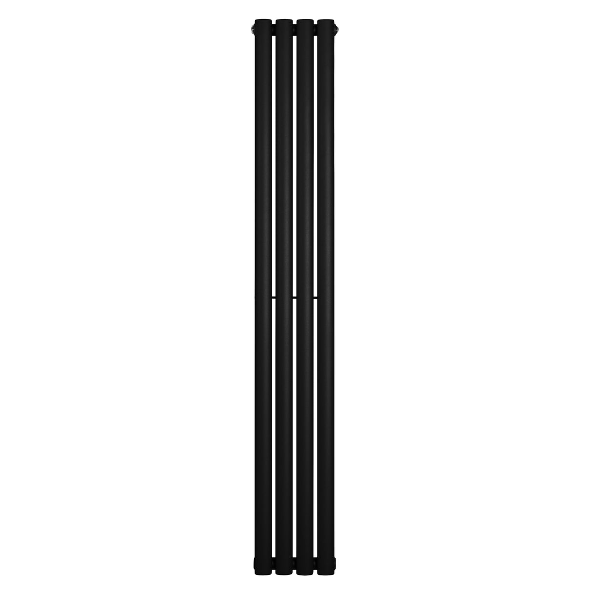 Radiatore Ovale a Colonna Singola Verticale 1600 x 240 mm Nero