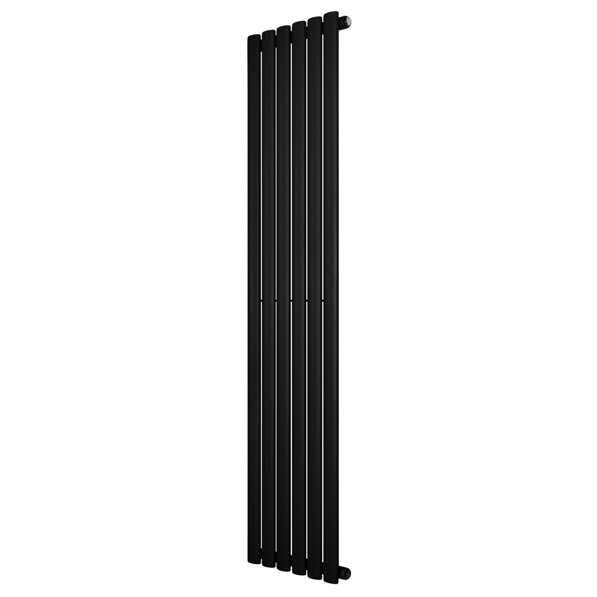 Radiatore Ovale a Colonna Singola Verticale 1600 x 360 mm Nero