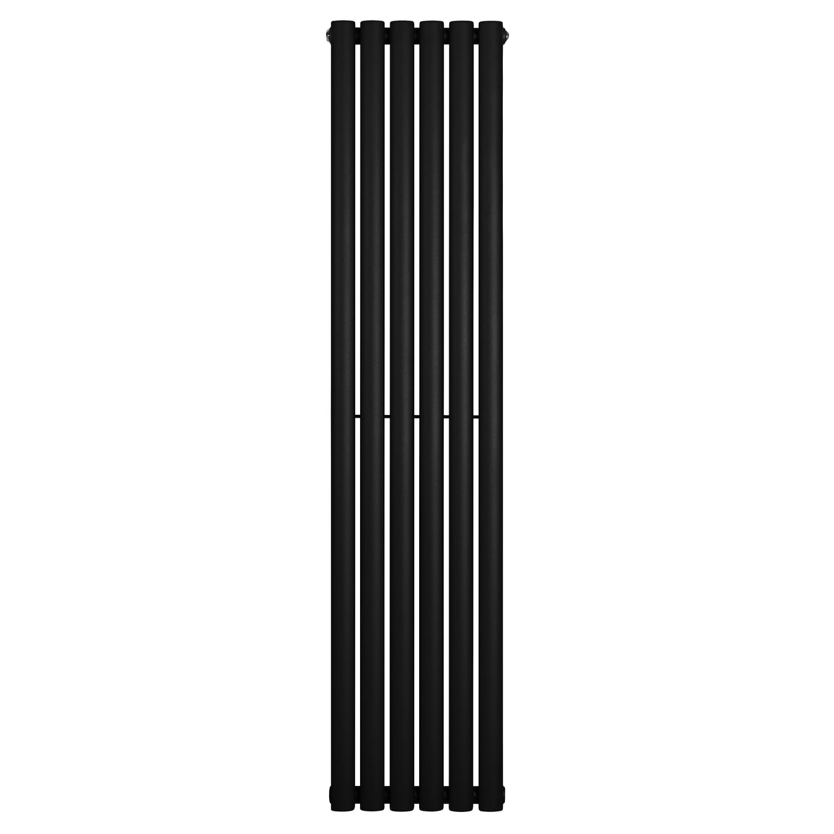 Radiatore Ovale a Colonna Singola Verticale 1600 x 360 mm Nero