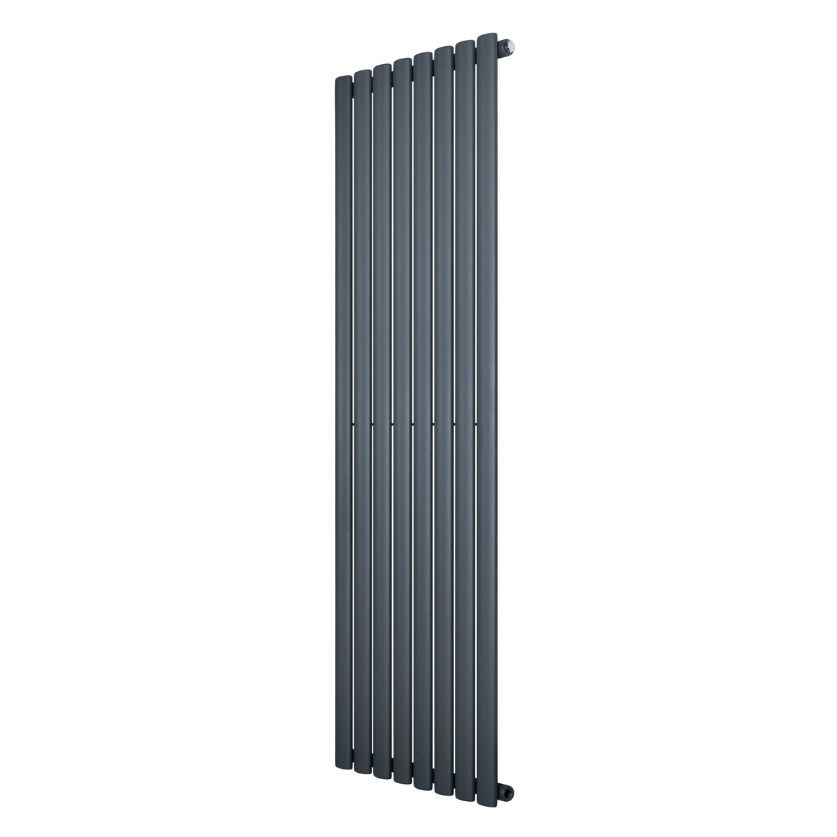 Radiatore Ovale a Colonna Singola Verticale 1600 x 480 mm Antracite