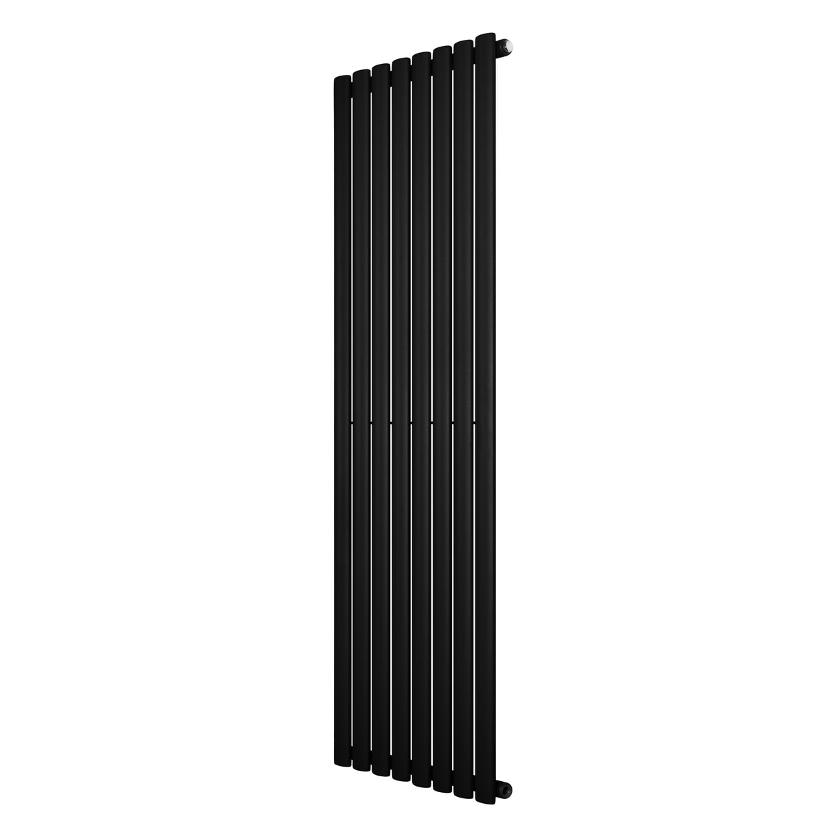 Radiatore Ovale a Colonna Singola Verticale 1600 x 480 mm Nero