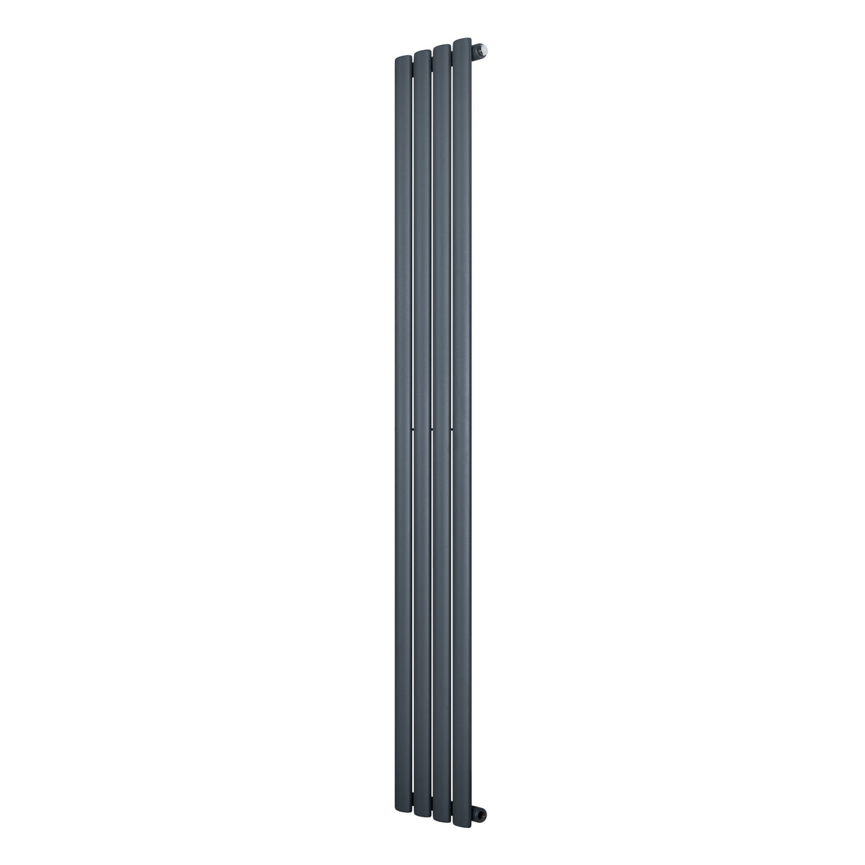 Radiatore Ovale a Colonna Singola Verticale 1800 x 240 mm Antracite