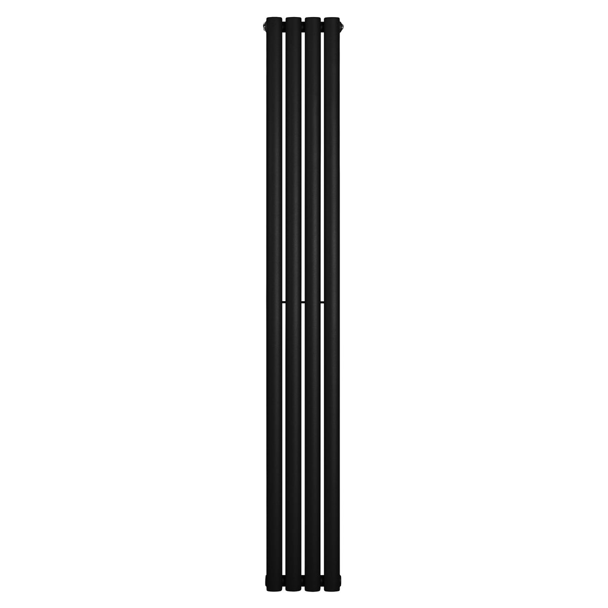 Radiatore Ovale a Colonna Singola Verticale 1800 x 240 mm Nero