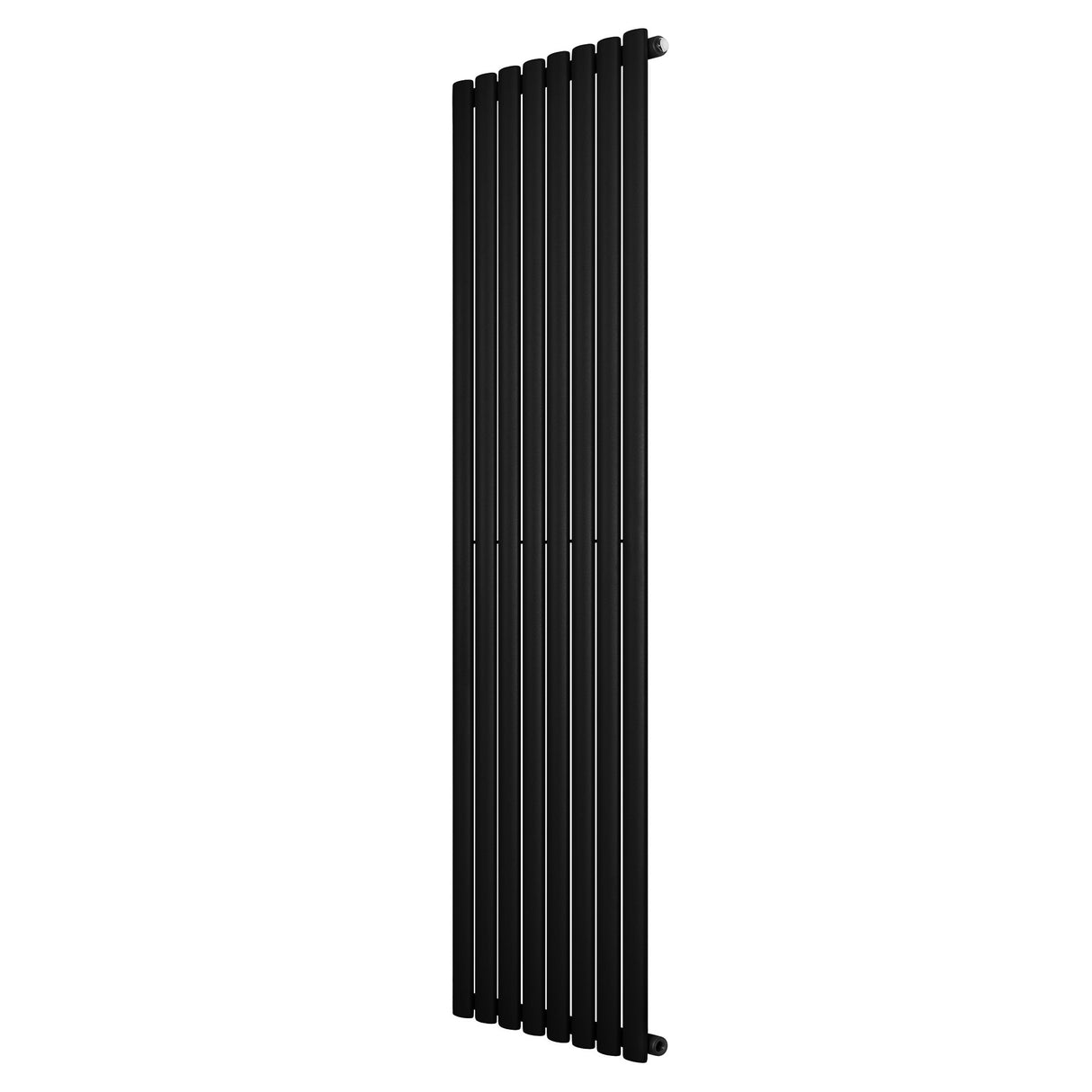 Radiatore Ovale a Colonna Singola Verticale 1800 x 480 mm Nero