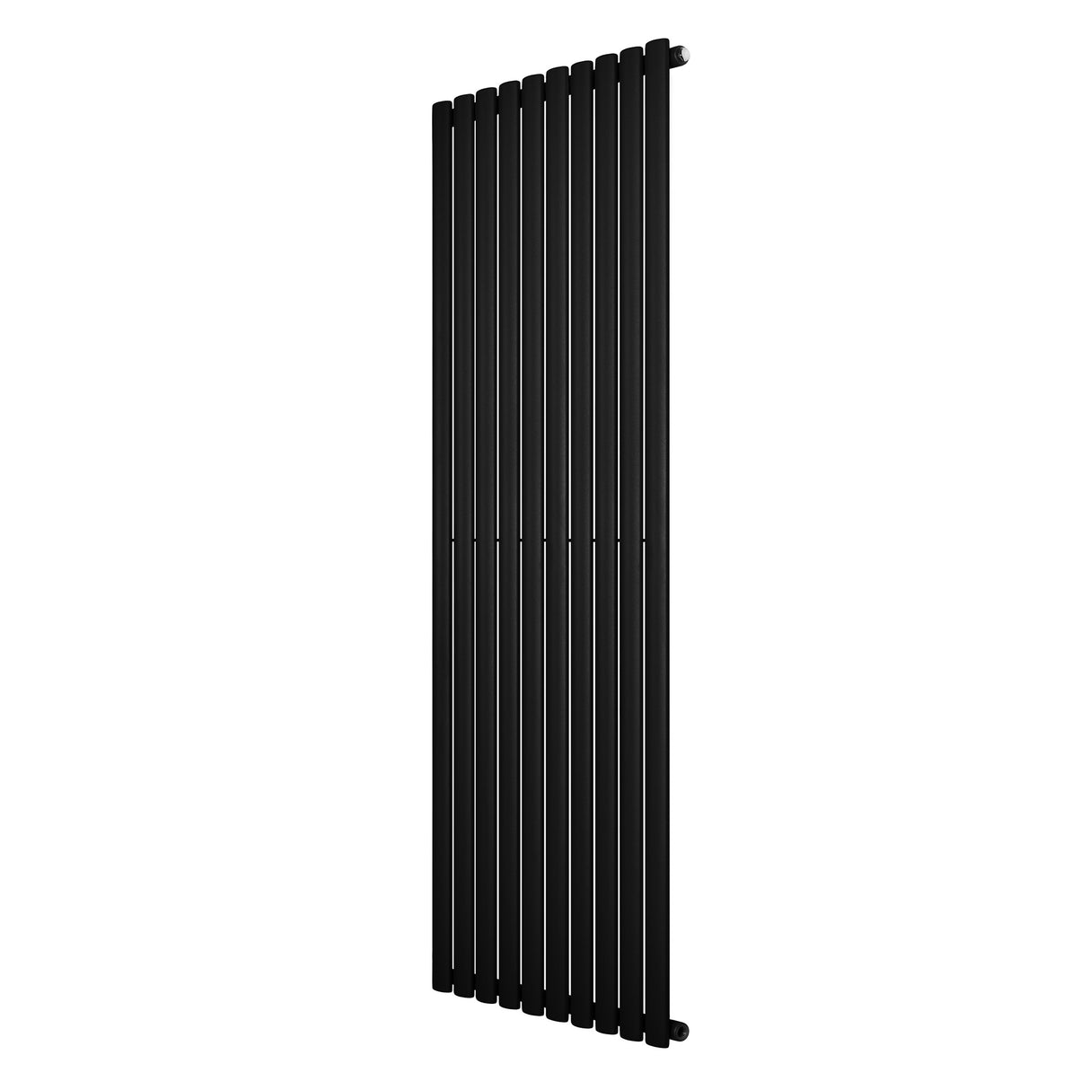 Radiatore Ovale a Colonna Singola Verticale 1800 x 600 mm Nero