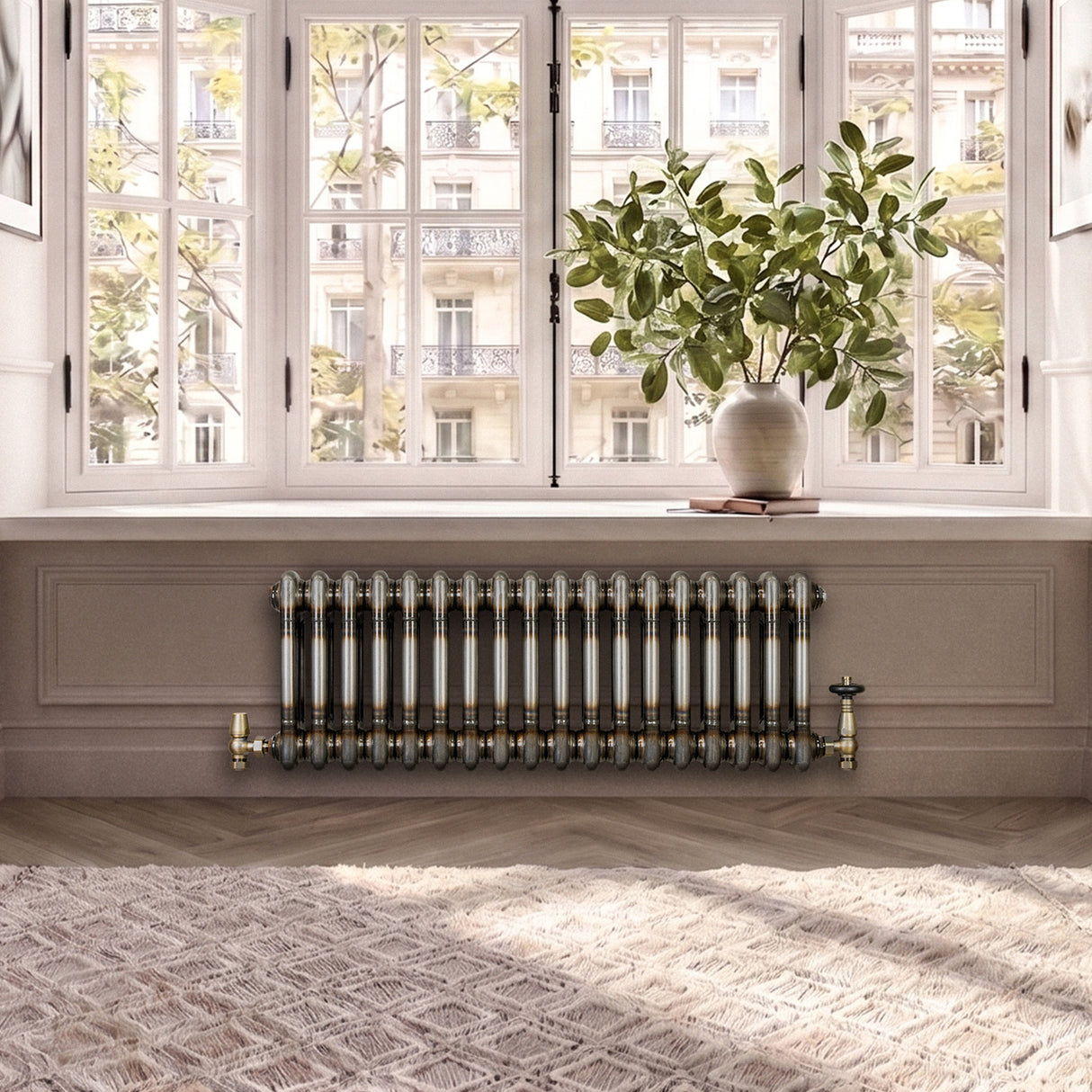 Radiatore Tradizionale 2 Colonne - 300 x 830 mm - Metallo Grezzo