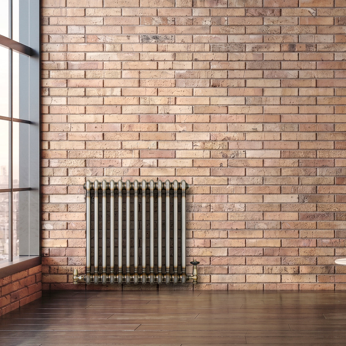 Radiatore Tradizionale 2 Colonne - 600 x 605 mm - Metallo Grezzo