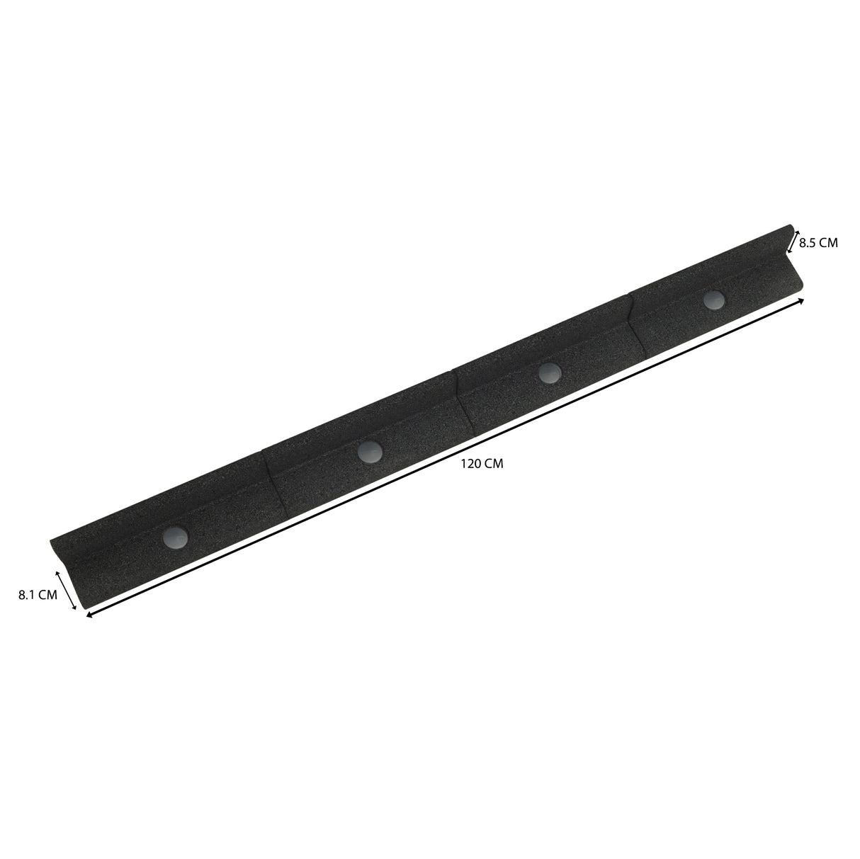 Bordura Giardino Flessibile 4 x 1,2 m - Nera