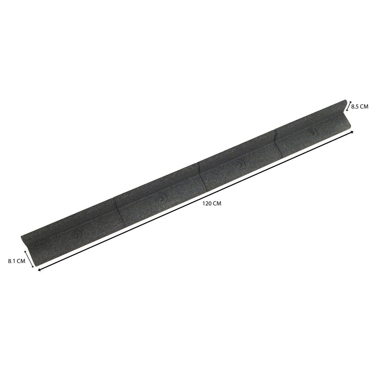 Bordura Giardino Flessibile 4 x 1,2 m - Grigia